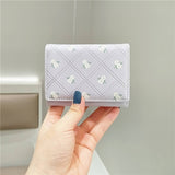 SMALL FRESH FLORAL SHORT TRI FOLD WALLET_CWAB2554
