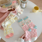 2024 NEW FASHION FLOWER TRANSPARENT SOCKS_CWMS0552