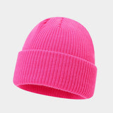 Vintage Knit Dome Skull Cap Warm Short Beanie Hat_Cwah04690