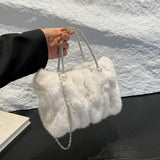 Winter Pleated Cloud Bag Crossbody Plush Bag_Cwab3922
