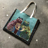 Cat Cat Cloth Bag Horizontal Single-Shoulder Bag