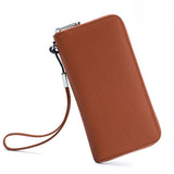 LONG LEATHER WALLET SOFT HANDHELD CLUTCH_CUAB00388