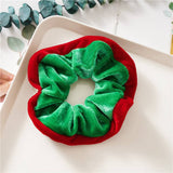 8Pcs Xmas Plush Hair Scrunchies Jingle Bells_Cwaha07590