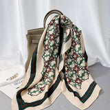 90CM SUNFLOWER FAUX WOOL VELVET SCARF WRAP_CWASC0891