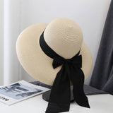 SUMMER FOLDABLE WIDE BRIM STRAW HAT_CWAH3411