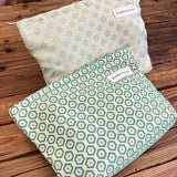Green Floral Cosmetic Bag Travel Wash Pouch_Cuab00669