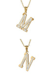 FASHION ALPHABET PENDANT CHARM NECKLACE_CWAJE219