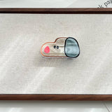 CUTE SMILING DOG TRANSPARENT HAIR CLAW FOR GIRLS_CWAHA6025