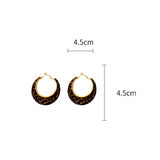 LEOPARD GEOMETRIC VINTAGE EARRINGS_CWAJE2463