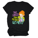 POSITIVE MESSAGE TEE TAKE CHANCES PRINT_CWTTS1484