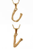 FASHION TEXTURE ALPHABET INITIAL NECKLACE_CWAJE223