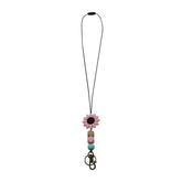 SIMPLE SILICONE BEAD FLOWER LANYARD KEYCHAIN_CWMM1578