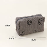 SIMPLE SMILING FACE MEDIUM COSMETIC BAG_CWAB1035