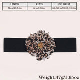 ELASTIC WIDE FLORAL WAIST BELT FOR DRESSES_CWMM6426