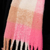 NEW PLAID TASSEL SCARF FOR WOMEN WINTER WARMTH_CWASC0341