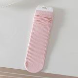 SOLID COLOR RETRO ALL MATCH MID CALF SOCKS_CWMS1062