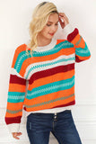 Warm Loose Intercolored Pullover Sweater