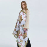 SATIN GOLD TRIMMED SCARF FOR WOMEN SHAWL_CWASC0685