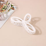 5 12 GLOSSY RESIN BOW HAIR CLAW CLIPS FOR WOMEN_CWAHA0486