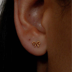 SIMPLE AND VERSATILE HEART SHAPED BOW EARRINGS_CWMM5518