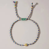 DIY HANDMADE FOUR COLOR COTTON CROSS BRACELET_CWMM3800