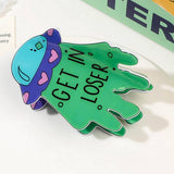 HALLOWEEN ALIEN ACRYLIC HAIR CLAW SPOOKY CLIP_CWAHA1633