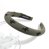 SIMPLE SOLID COLOR BOW PRINT HEADBAND_CWAHA2245
