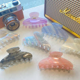 FRENCH INK STYLE HAIR CLAW LARGE JELLY COLOR CLIP_CWAHA2165