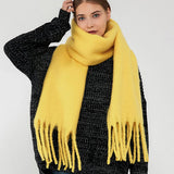 SOFT MOHAIR FEEL SCARF COZY WINTER WRAP_CWASC0323