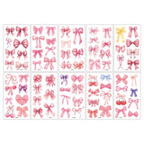 PINK BOW TATTOO STICKERS FOR KIDS TEMPORARY_CWMM8226