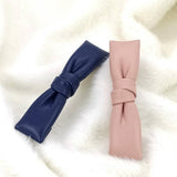 ELEGANT SIMPLE PU LEATHER BOW HAIR BARRETTE_CWAHA6351
