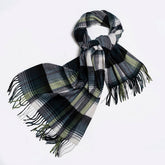 MELANGE CHECK WOOL SCARF DOUBLE SIDED SHAWL UNISEX_CWASC2350