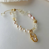 GLITTERING WAVE SHAPED NATURAL PEARL SET_CWAJE1707