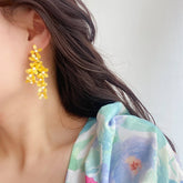 OSMANTHUS SMALL FRESH LADY ART EARRINGS_CWAJE1706