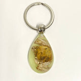 AMBER GLOW IN THE DARK INSECT KEYCHAIN PENDANT_CWMM3698