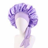 ELASTIC RIBBON SILK BOW NIGHTCAP_CWAH1475