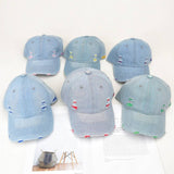 RETRO DENIM BASEBALL CAP UNISEX SUN HAT CWAH1139