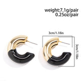 MINIMALIST AND PERSONALIZED MAILLARD RETRO EARRING_CWAJE1144