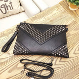 RIVET DECORATION LARGE CAPACITY HANDBAG_CWAB1376