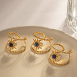DOUBLE ROW INLAY NON FADING RING_CWAJE1388