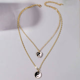 HEART CHARM LAYERED NECKLACE_CWAJE0437