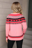 Valentines Day Ethnic-Style Jacquard Sweater