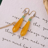 HIGH GRADE NATURAL STONE WOVEN COLORFUL EARRINGS_CWAJE3983