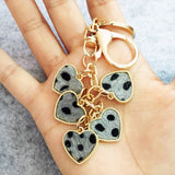 NEW LEOPARD HEART PENDANT KEYCHAIN_CWMM1320