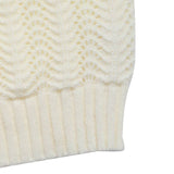 Solid-Color Simple Hollowed-Out Knitted Sweater