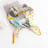 Vintage Circle Print Square Scarf