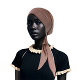 ETHNIC STYLE ELASTIC RIBBON PULLOVER HEADSCARF_CWASC2427
