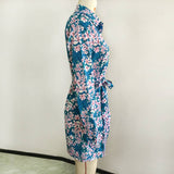 Stylish Lapel High Waist Button-Up Short Dress