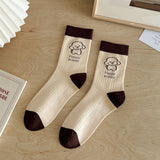 NEW AUTUMN MAILLARD CARTOON CUTE PUPPY SOCKS_CWMS1368