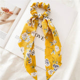 LONG FLORAL FABRIC RIBBON HAIRBAND HAIRACCESSORIES_CWAHA4160